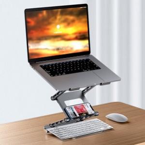 Triple Lift Adjustable Aluminum Alloy Laptop Holder